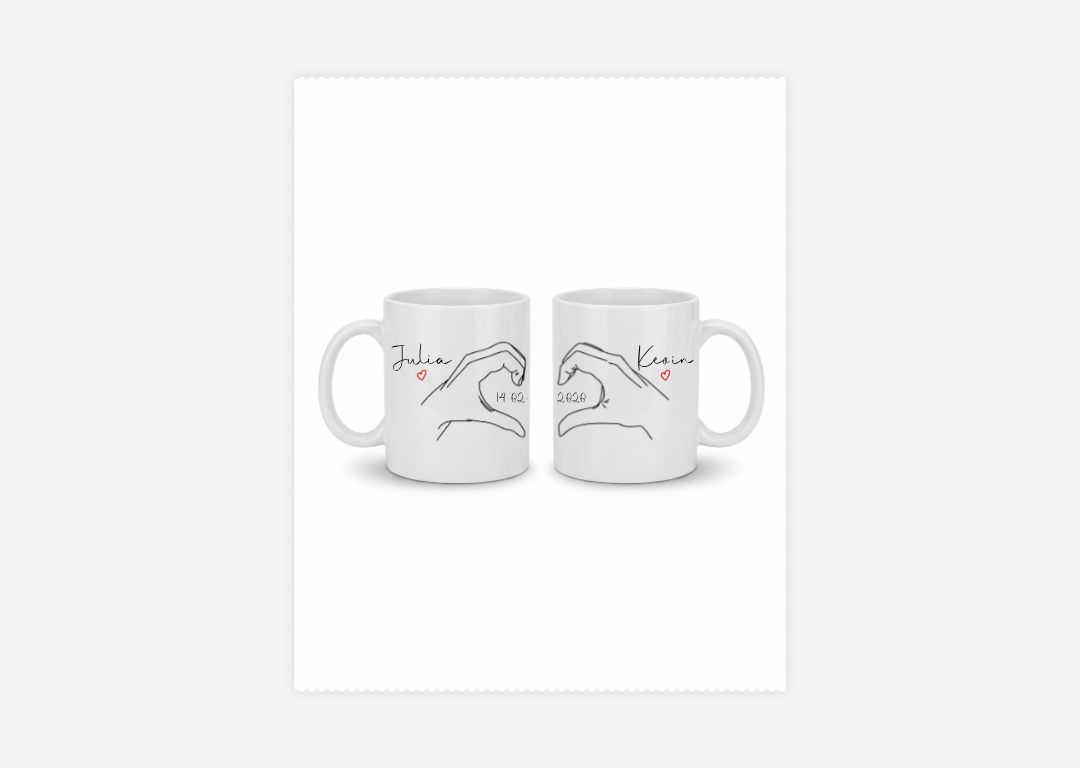 Duo - 2 mugs (blanc)